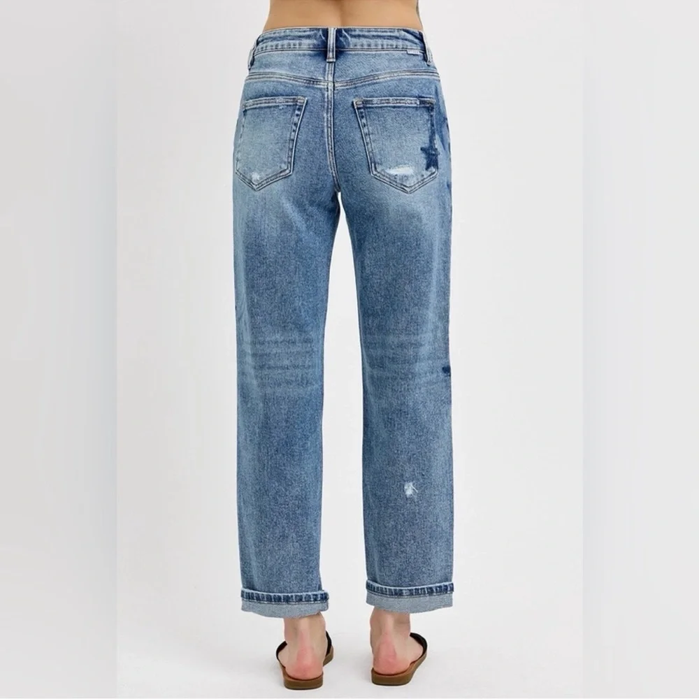 Women's Blue Star Straight Leg Jeans size 27 - Picture 3 of 9
